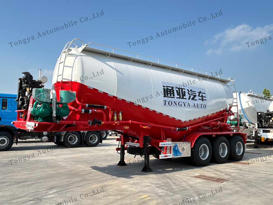 3 Axle 35m³ Bulk Cement Tanker Semi Trailer