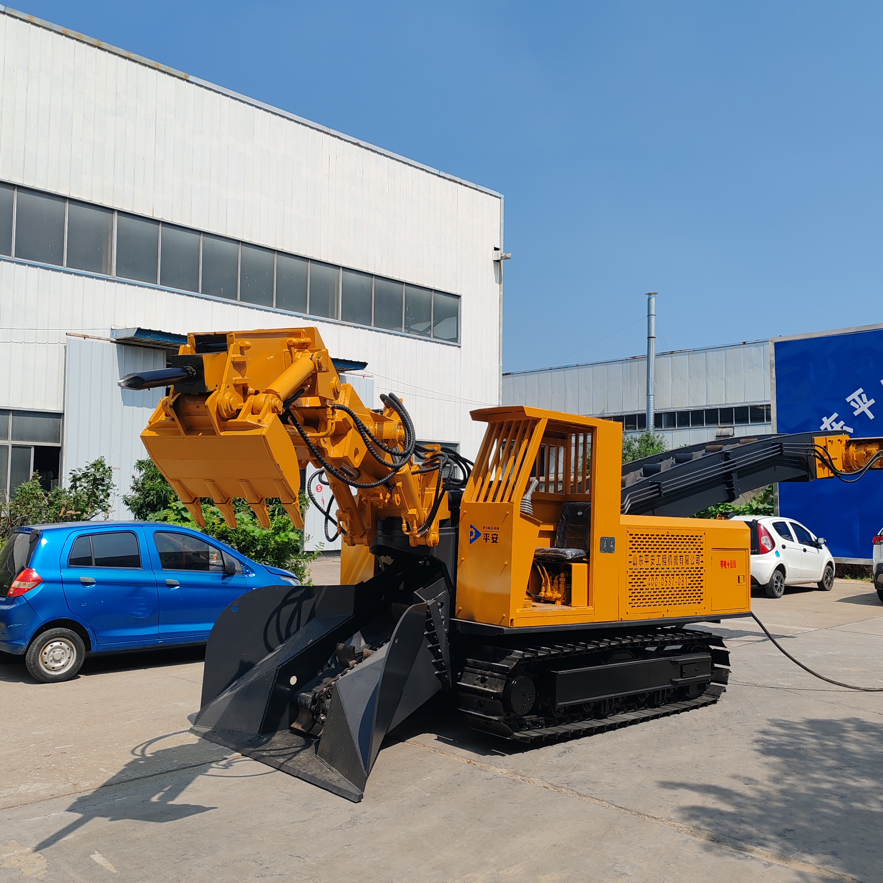 PA-120 Crawler Mucking Loader, 120m³/H Heavy Duty Underground Tunnel Mining Loader
