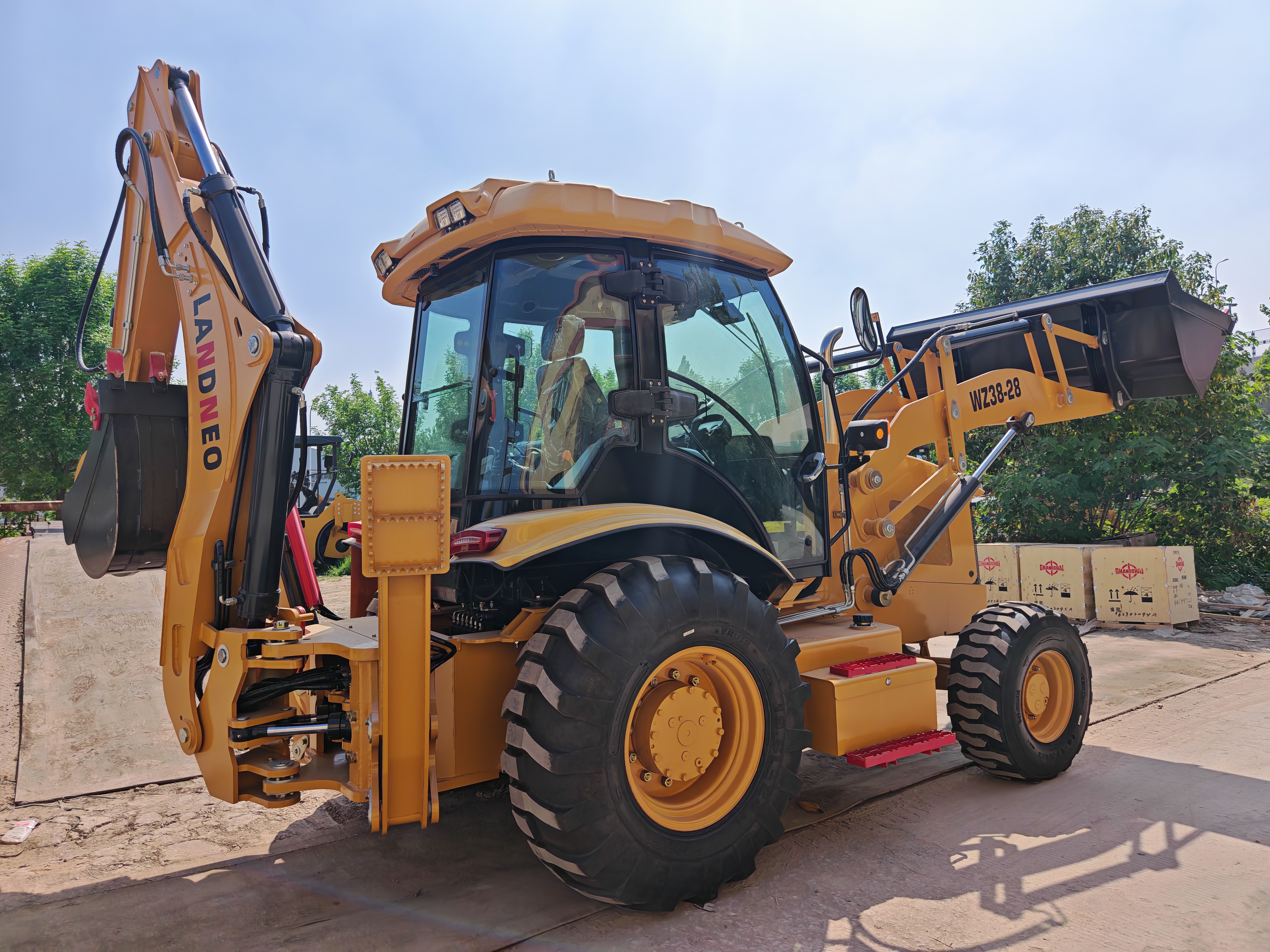 High-Efficiency Backhoe Loader WZ38-28 | 10.5s Full Work Cycle | 8-Ton Construction Machine for Rental Fleets & Commercial Contractors | SHENTUI by LANDNEO