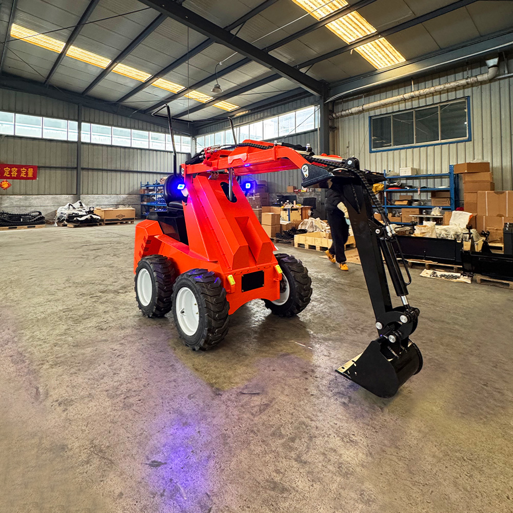 Compact Skid Steer Loader Mechanical Control Single‑Circuit Output Support Multi‑Sync Attachments Small Construction Machinery For Yard Garden Property