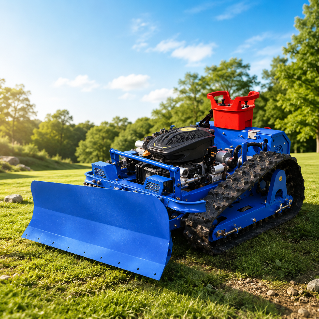 All Terrain Remote Control Lawn Mower Crawler Robot Grass Cutting Machine for Farm Garden and Orchard