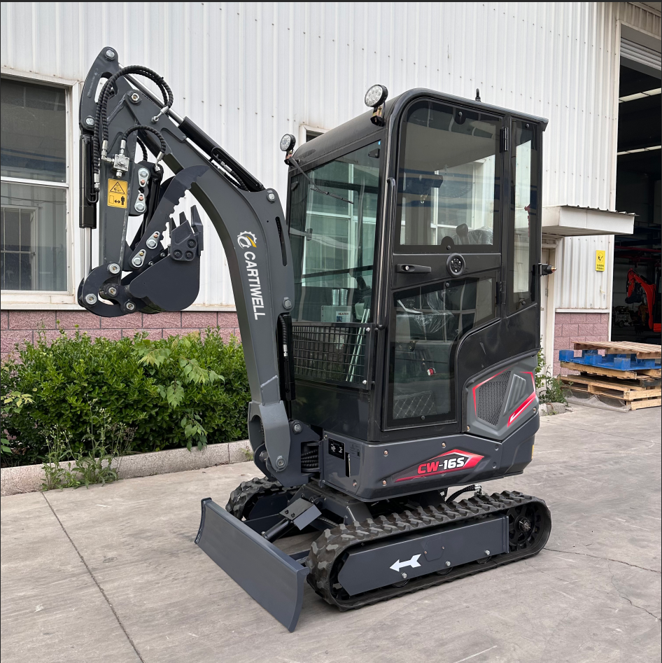 Cartiwell Compact Mini Crawler Excavator 0.025m Bucket 7Kw Power High Efficiency Factory Direct Free Shipping EU 1 Year