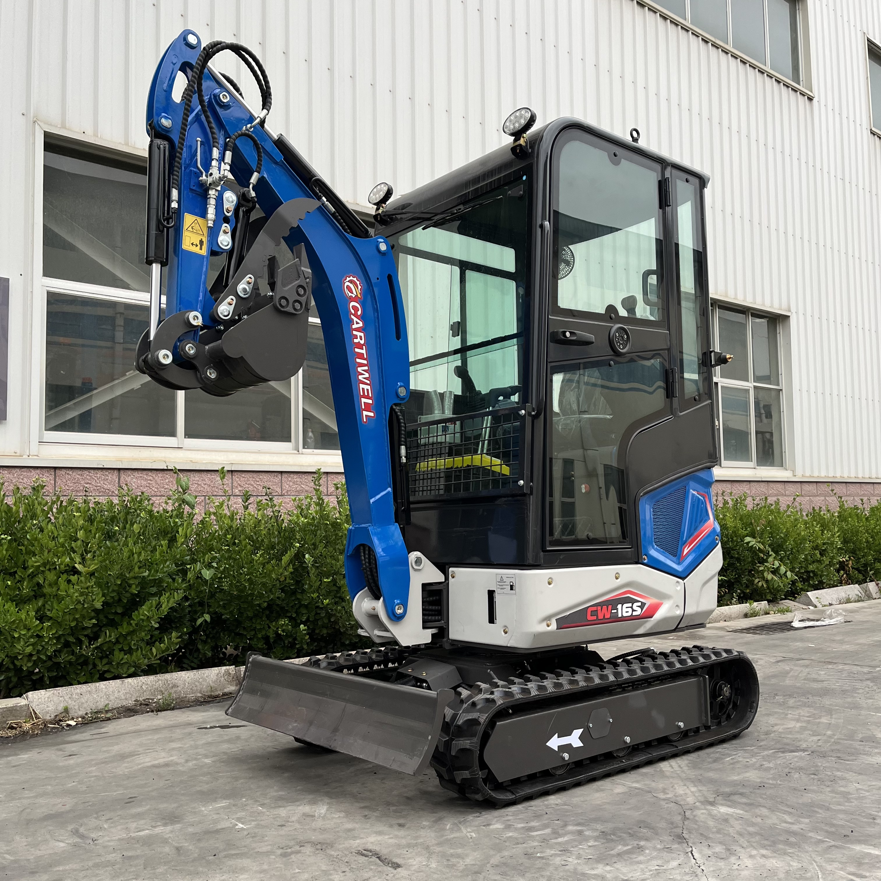 Cartiwell Compact Mini Crawler Excavator CE Euro 5 Swing Engine 1.2ton High Efficiency Factory Direct Free Shipping EU