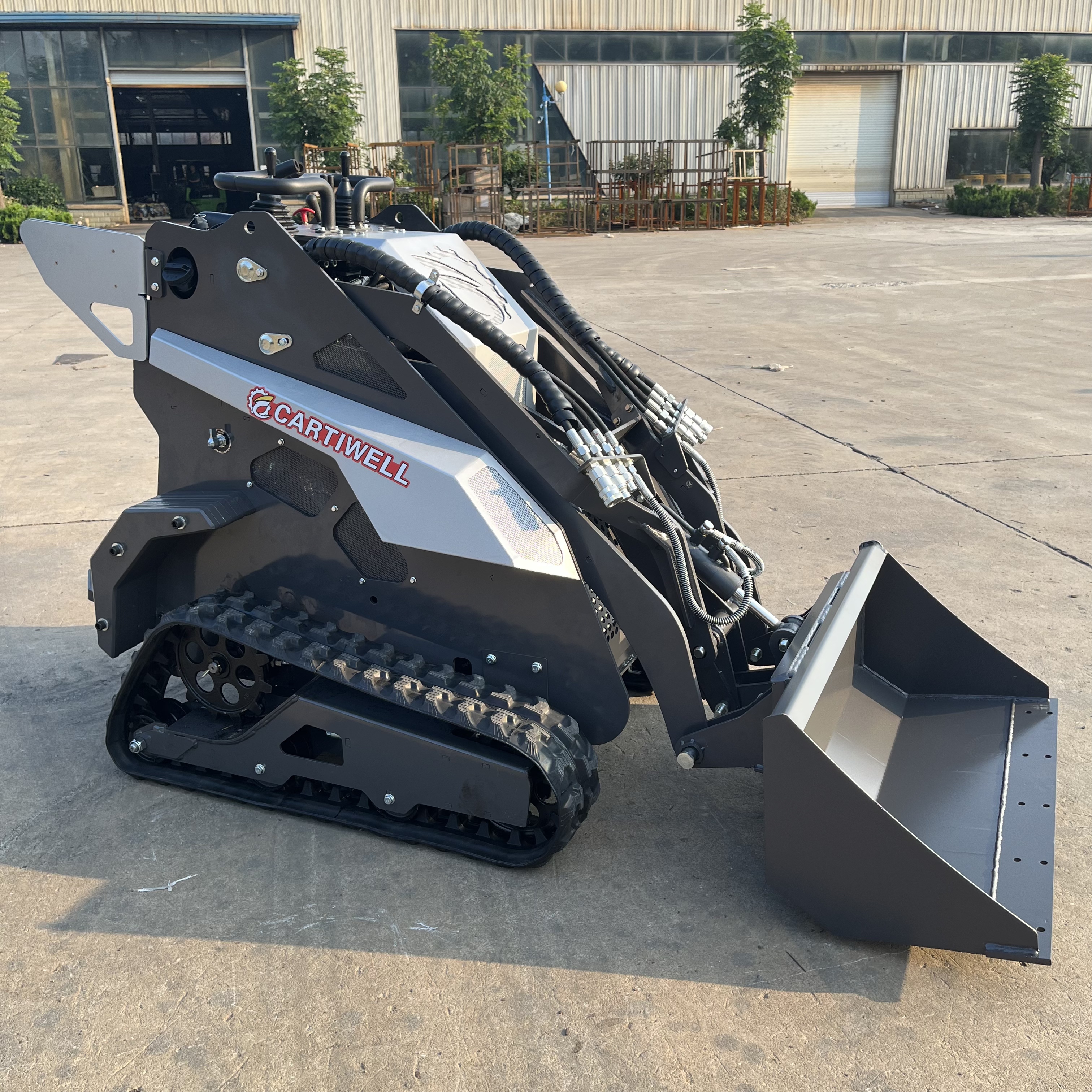 Free Shipping Diesel Engine New Crawler Loader Mini Excavator with Fully Hydraulic System and Bearing & Motor