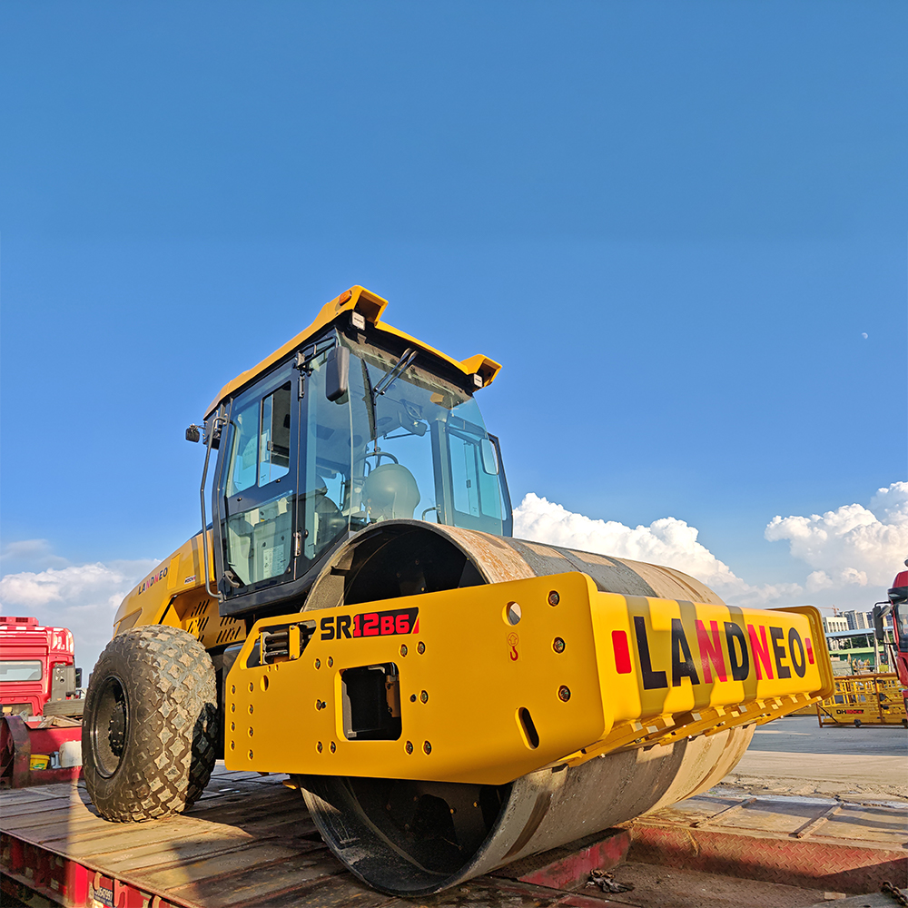 Rodillo SR12-B6 de alta eficiencia de compactación | Doble amplitud y fuerza de 290 kN | Maquinaria para construcción de carreteras de SHENTUI