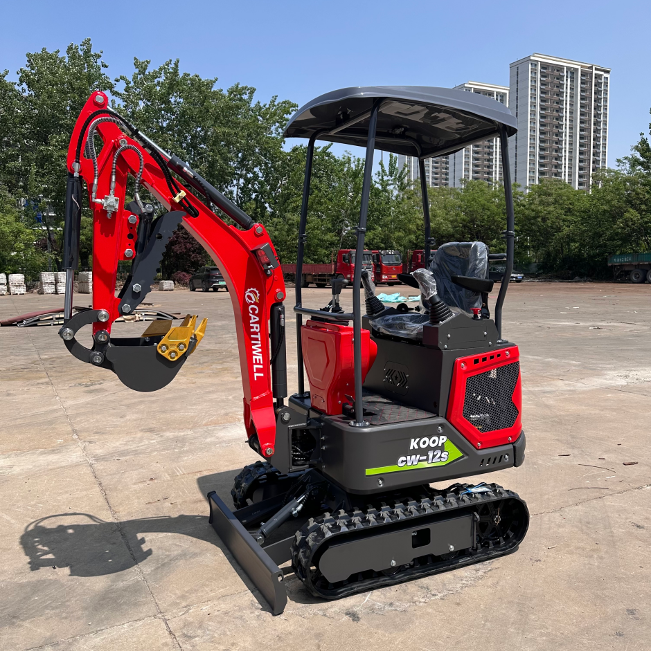 Envío gratis excavadoras cartiwell de 1,2 toneladas EPA, excavadora doméstica, miniexcavadoras, excavadora pequeña en venta