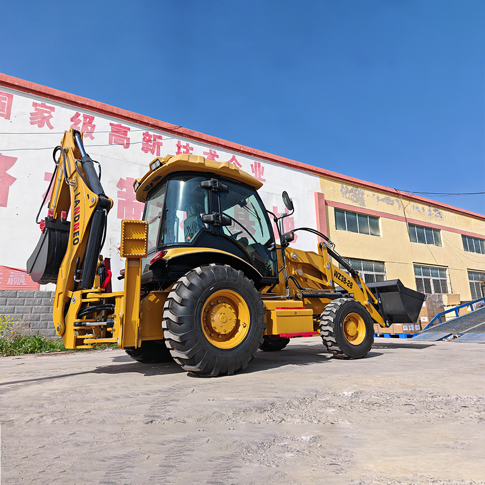 Retroexcavadora SHENTUI WZ38-28 | 8000kg Equipo de construcción de servicio pesado con cucharón de 1,3 m³ y retroexcavadora de 0,3 m³ | Motor diésel turbo 4WD | Ideal para proyectos de excavación, carga y movimiento de tierras