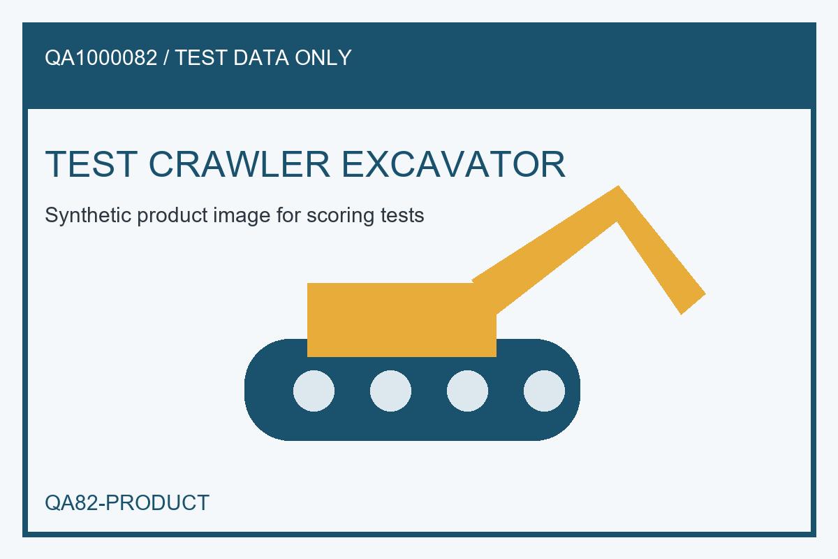 QA82 Test Crawler Excavator QA82-EX-001