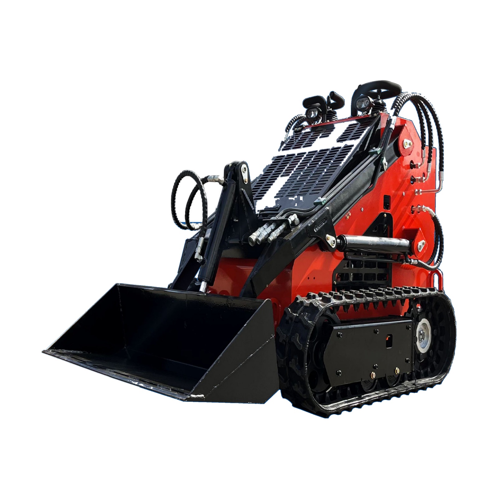 لودر صغير مجنزر بتوجيه انزلاقي ME380-1T، 875 kg، دلو بسعة 0.15 م³، 27 HP