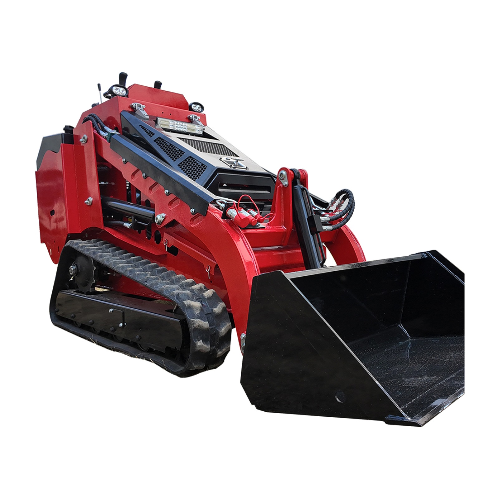 V730 Mini Skid Steer Loader 1540 kg Rubber Track 400 kg Rated Load 16.8 kW Gasoline Engine